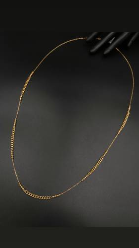 GOLD LONG NECKLACE K18
