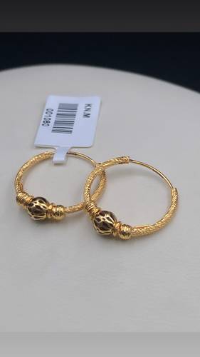 YELLOW GOLD EARINGS 21K