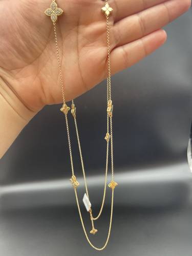 18K GOLD LONG NECKLACE