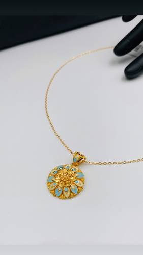 ‎عقد ذهب عيار 21