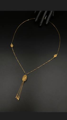 GOLD LONG NECKLACE K21