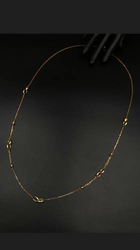 18K GOLD LONG NECKLACE