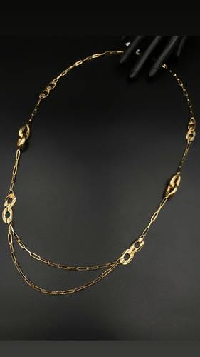 GOLD LONG NECKLACE K18