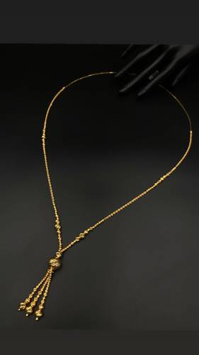 GOLD LONG NECKLACE K21