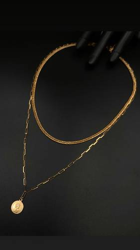 YELLOW GOLD NECKLACE K18