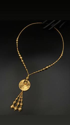 GOLD LONG NECKLACE K21