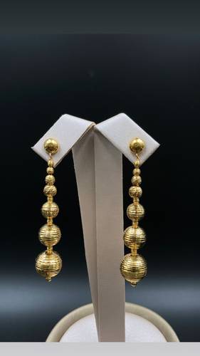 YELLOW GOLD EARINGS 21K
