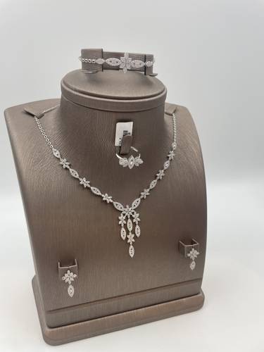 18K WHITE GOLD FULL SET