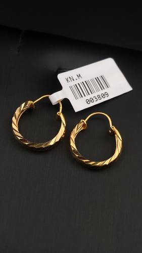 YELLOW GOLD EARINGS 21K