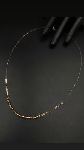 YELLOW GOLD NECKLACE K18