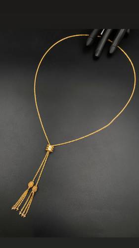 GOLD LONG NECKLACE K21