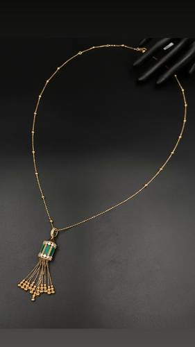 GOLD LONG NECKLACE K18