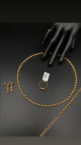 طقم ذهب أصفر عيار 21