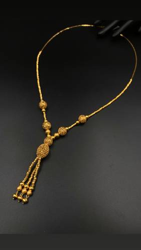 GOLD LONG NECKLACE K21