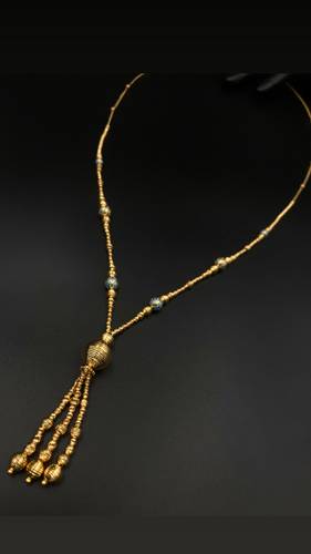 GOLD LONG NECKLACE K21