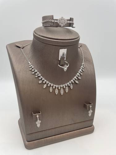 18K WHITE GOLD FULL SET