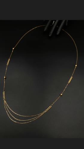 18K GOLD LONG NECKLACE