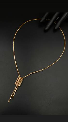GOLD LONG NECKLACE K21