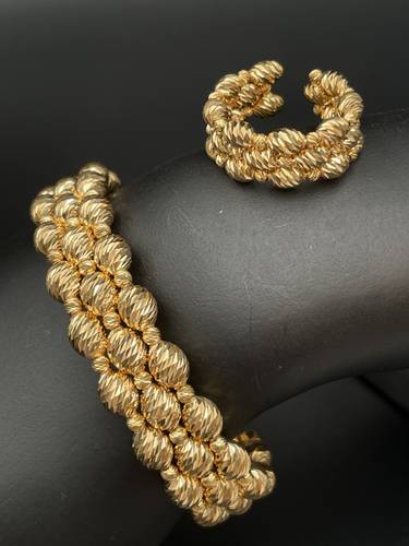 21K GOLD BRACELET WITH RING