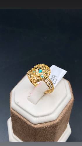 خاتم ذهب عيار 21