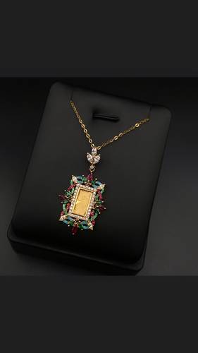 عقد فريم السبيكة ذهب عيار 24 و عيار 21
