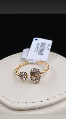 NATURAL DIAMOND RING WITH GOLD K18