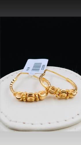 YELLOW GOLD EARINGS 21K