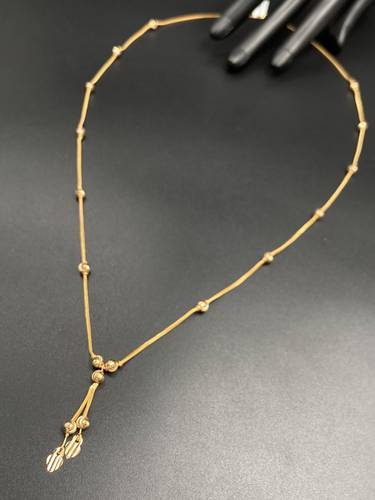 GOLD LONG NECKLACE K21