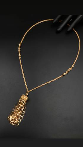 GOLD LONG NECKLACE K21