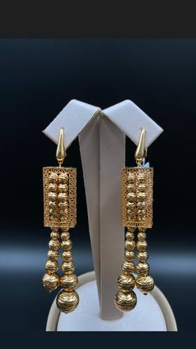 YELLOW GOLD EARINGS 21K