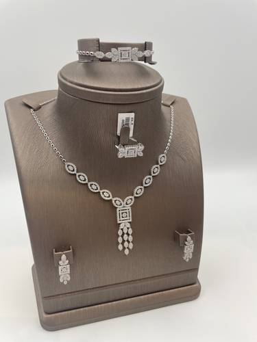 18K WHITE GOLD FULL SET