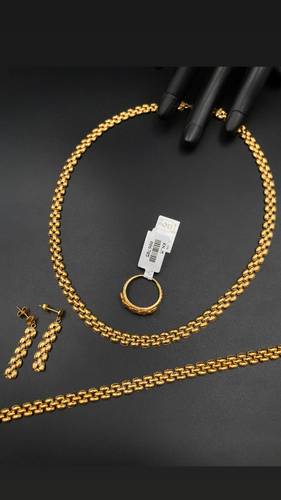 طقم ذهب أصفر عيار 21