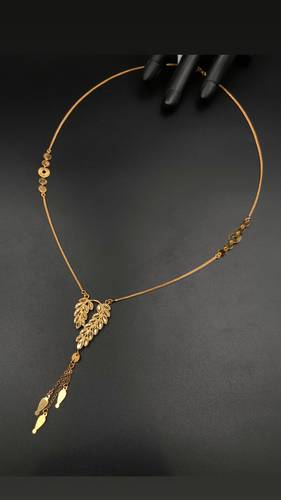 GOLD LONG NECKLACE K21