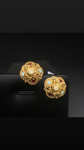 YELLOW GOLD EARINGS 21K