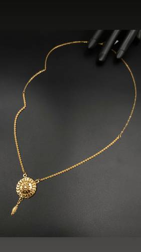 GOLD LONG NECKLACE K21