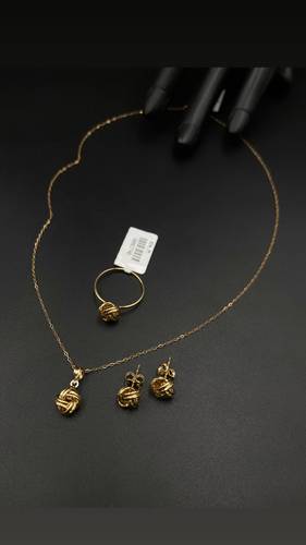 YELLOW GOLD HALF SET K18