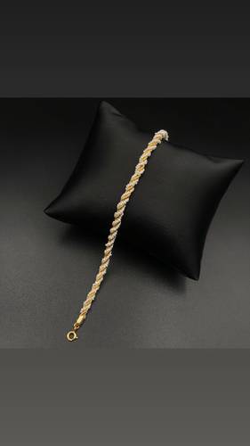 GOLD BRACELET K21 WITH CULTURED PEARL