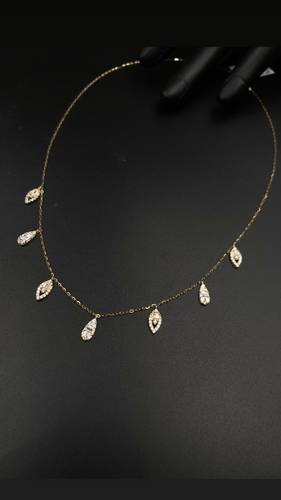 GOLD NECKLACE SHOKER K18