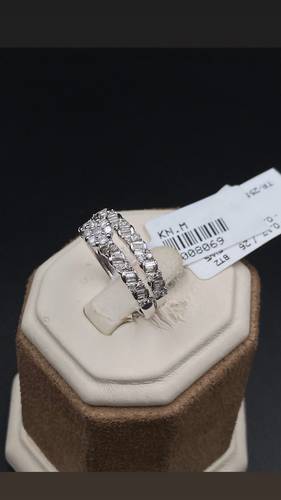 NATURAL DIAMOND TWINS RING WITH GOLD K18