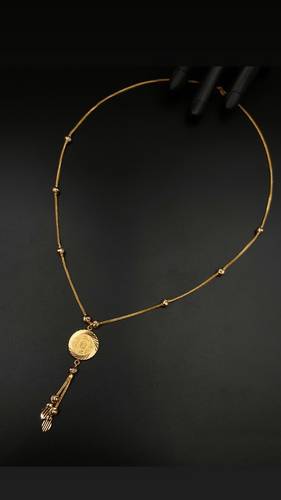 GOLD LONG NECKLACE K21