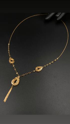 GOLD LONG NECKLACE K21