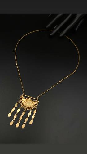 GOLD LONG NECKLACE K21