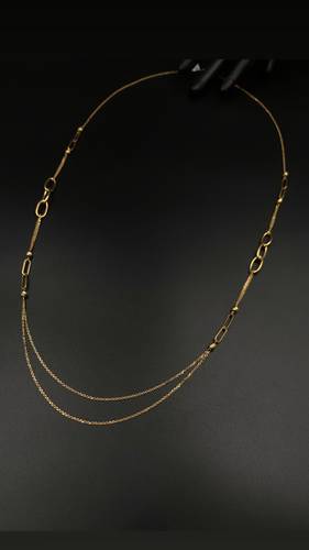 18K GOLD LONG NECKLACE