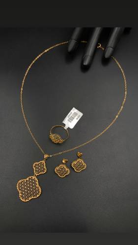 YELLOW GOLD HALF SET K21