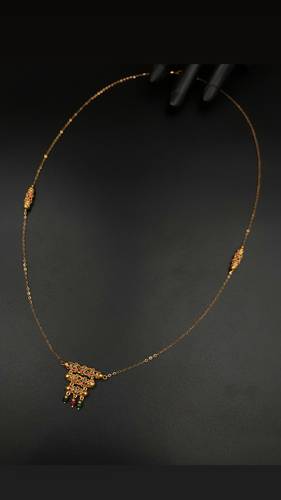 GOLD LONG NECKLACE K21