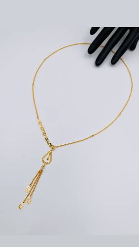 GOLD LONG NECKLACE K21