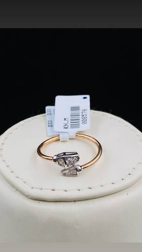 NATURAL DIAMOND RING WITH GOLD K18