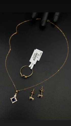 YELLOW GOLD HALF SET K18
