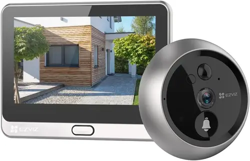 EZVIZ DP2 2K Wire-Free Peephole Doorbell – Smart 2K Door Viewer with 4.3-inch Touchscreen