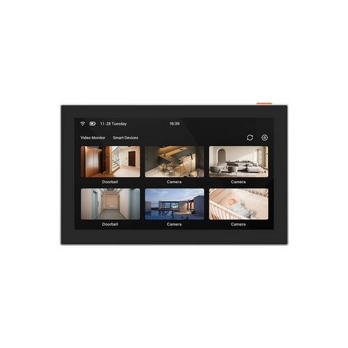 EZVIZ Wireless Monitor Screen – 7-Inch Color Touchscreen for up to 30 Cameras and Doorbells